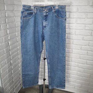 NWT Wrangler 5 Star Premium Relaxed Fit Men's Size 38/29 Medium Wash Jeans